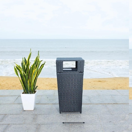 Safavieh Mazeli Trash BinBlack PAT7512A